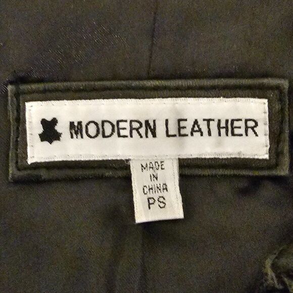 Modern Leather Fitted Leather Jacket Sz PS - Picture 6 of 8